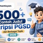 contoh skripsi pgsd